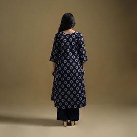 Handloom mercerised cotton pochampally ikat 2pc kurta set