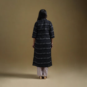 Handloom mercerised cotton pochampally ikat 2pc kurta set