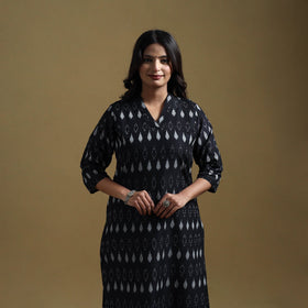 Handloom mercerised cotton pochampally ikat 2pc kurta set