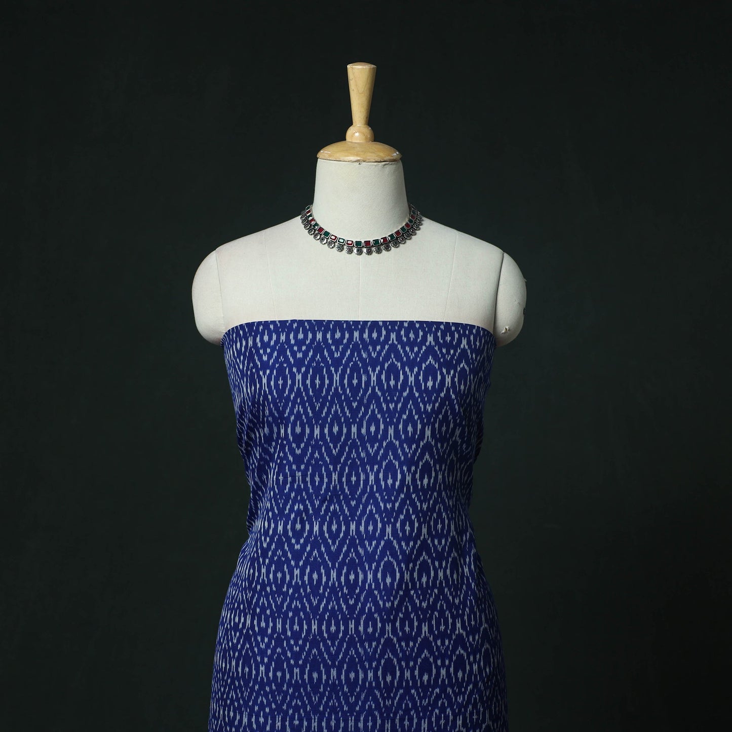 Handloom mercerised cotton pochampally ikat 2pc unstitched