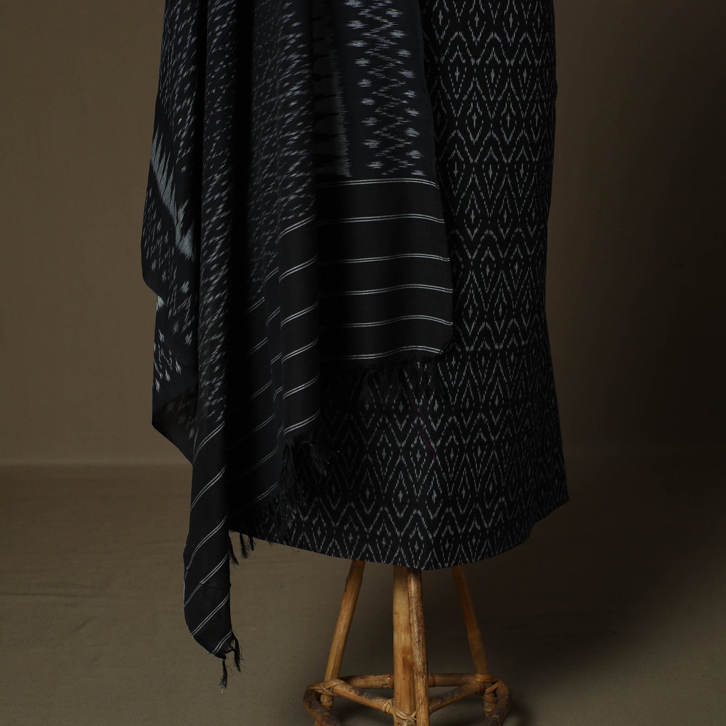 Handloom mercerised cotton pochampally ikat 2pc unstitched