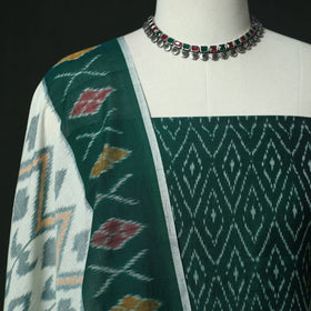 Handloom mercerised cotton pochampally ikat 2pc unstitched