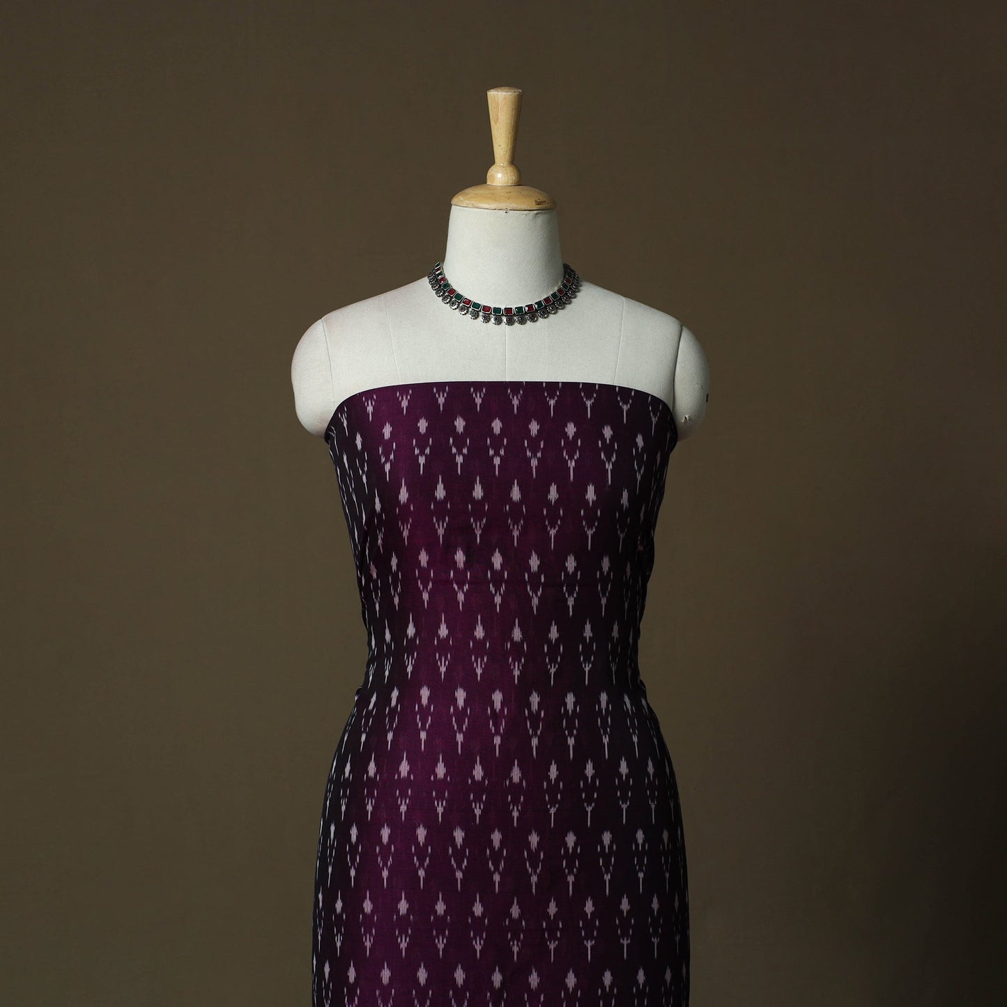 Handloom mercerised cotton pochampally ikat 2pc unstitched