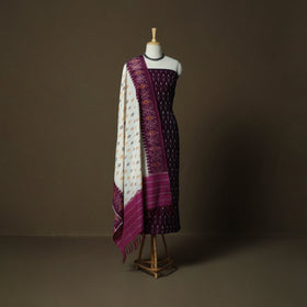 Handloom mercerised cotton pochampally ikat 2pc unstitched