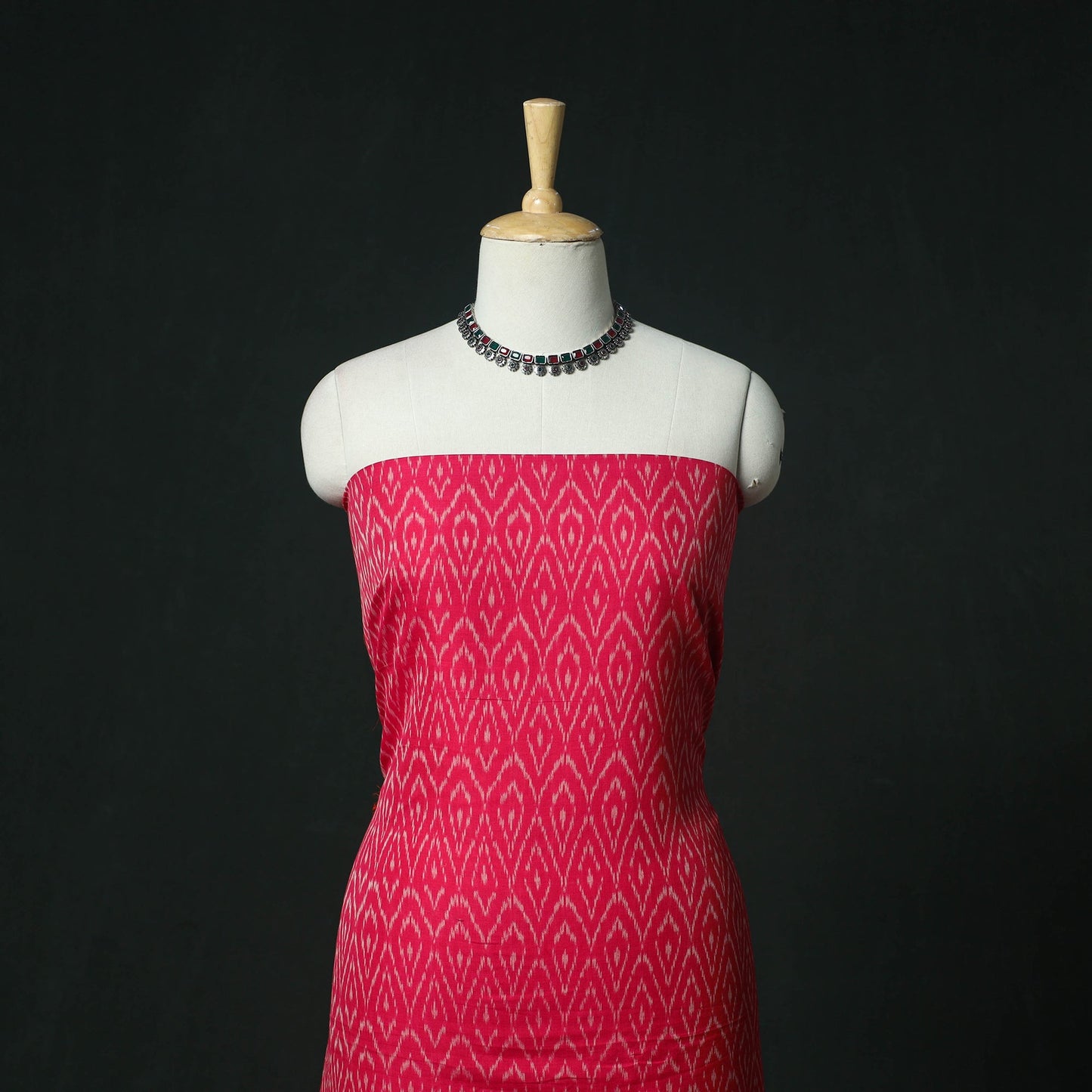 Handloom mercerised cotton pochampally ikat 2pc unstitched