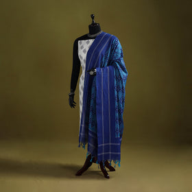 Handloom mercerised cotton pochampally ikat dupatta 28
