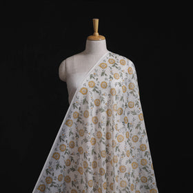 Handloom mul chanderi mughal butta hand block sanganeri
