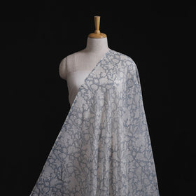 Handloom mul chanderi mughal butta hand block sanganeri