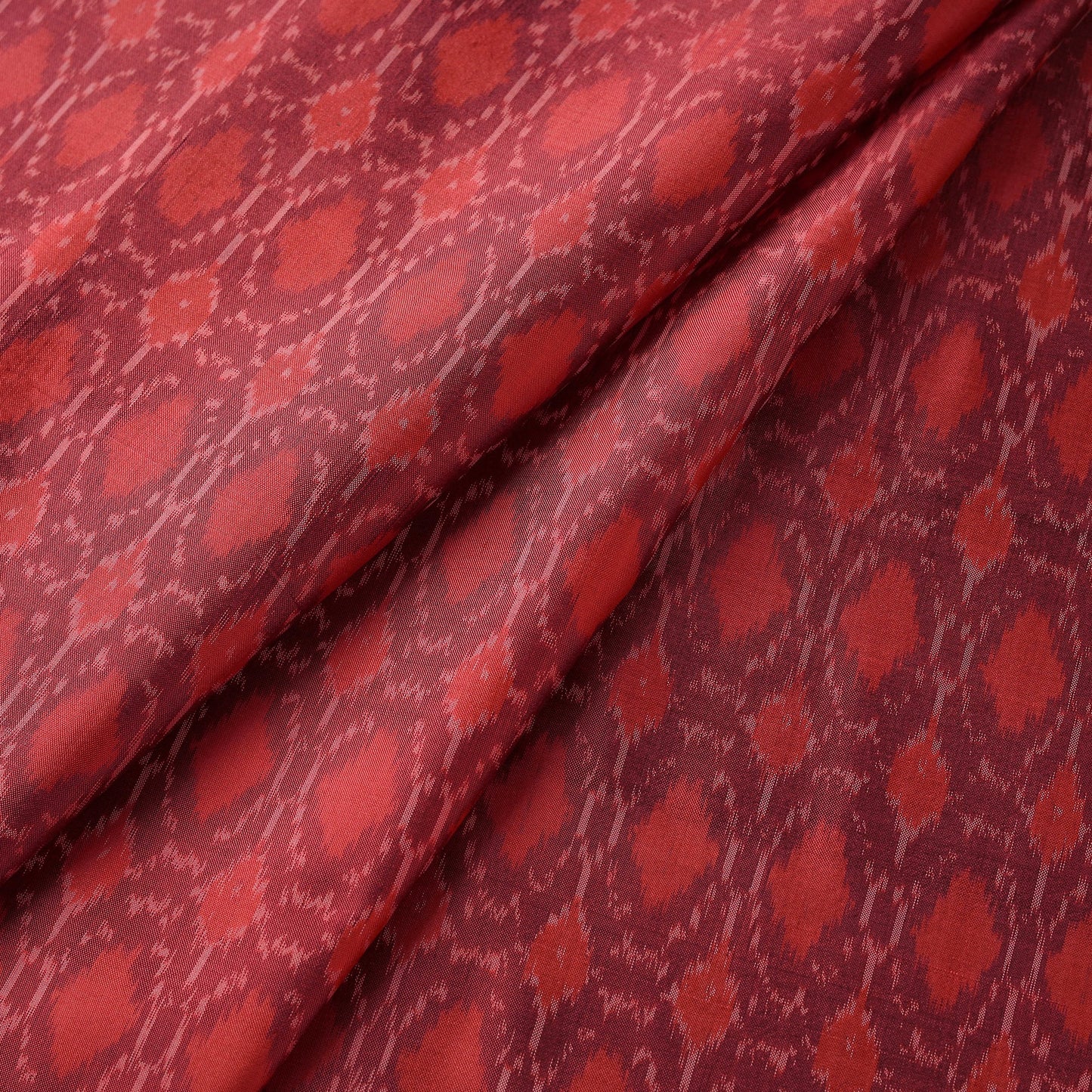 Handloom mulberry katan silk pochampally ikat fabric 01