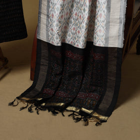 Handloom mulberry silk pochampally ikat 2pc unstitched