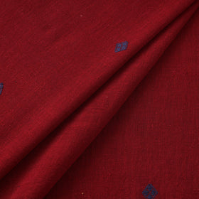 Handloom organic buti kala cotton fabric 03 - handcrafted