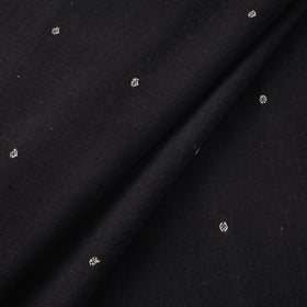 Handloom organic buti kala cotton fabric 04 - handcrafted