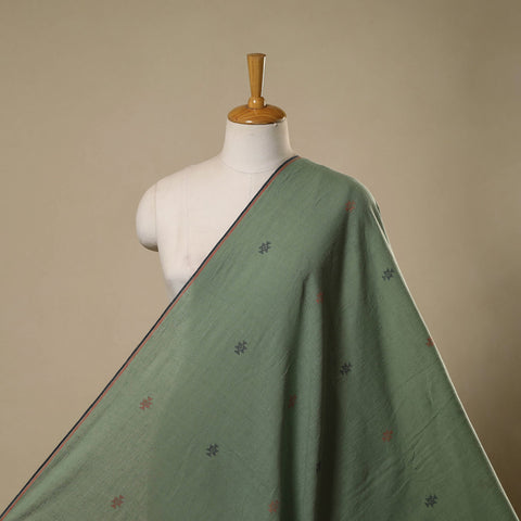Handloom organic buti kala cotton fabric 05 - handcrafted