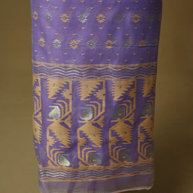 Handloom phulia jamdani silk cotton 2pc unstitched dress