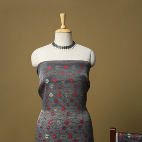 Handloom phulia jamdani silk cotton 2pc unstitched dress