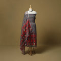 Handloom phulia jamdani silk cotton 2pc unstitched dress