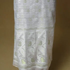 Handloom phulia jamdani silk cotton 2pc unstitched dress