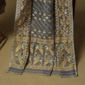 Handloom phulia jamdani silk cotton 2pc unstitched dress