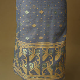 Handloom phulia jamdani silk cotton 2pc unstitched dress