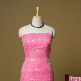 Handloom phulia jamdani silk cotton 2pc unstitched dress