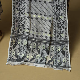 Handloom phulia jamdani silk cotton 2pc unstitched dress