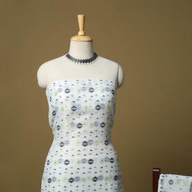 Handloom phulia jamdani silk cotton 2pc unstitched dress