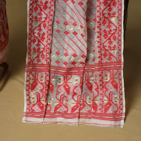 Handloom phulia jamdani silk cotton 2pc unstitched dress