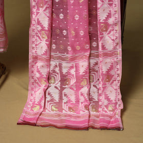 Handloom phulia jamdani silk cotton 2pc unstitched dress