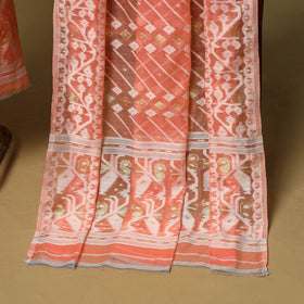 Handloom phulia jamdani silk cotton 2pc unstitched dress