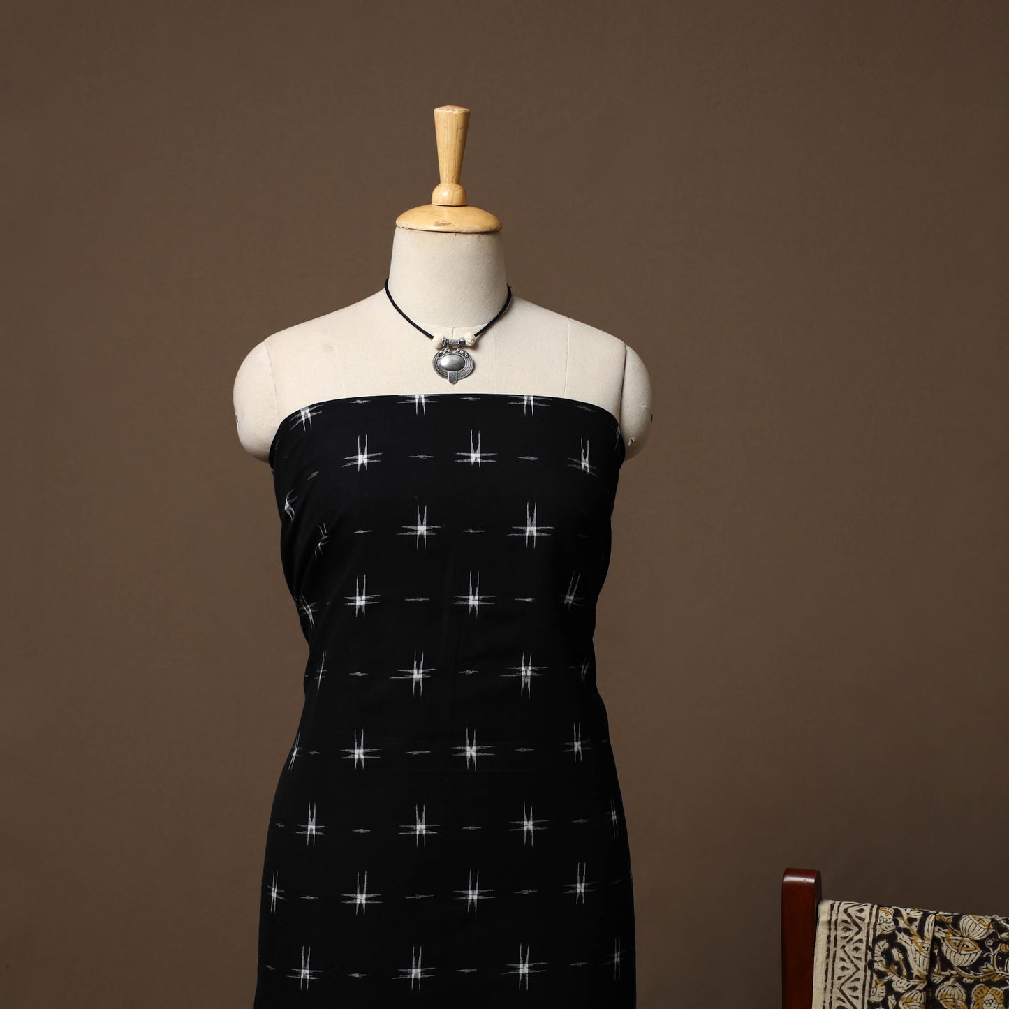 Handloom pochampally ikat cotton 2pc unstitched dress