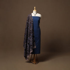 Handloom pochampally ikat cotton 2pc unstitched dress