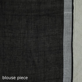 Handloom pure mul cotton phulia jamdani saree with tassels