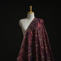 Handloom raw silk pochampally ikat fabric 04 - handcrafted