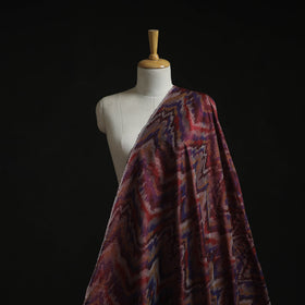 Handloom raw silk pochampally ikat fabric 04 - handcrafted