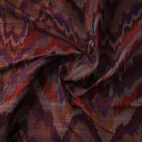 Handloom raw silk pochampally ikat fabric 04 - handcrafted