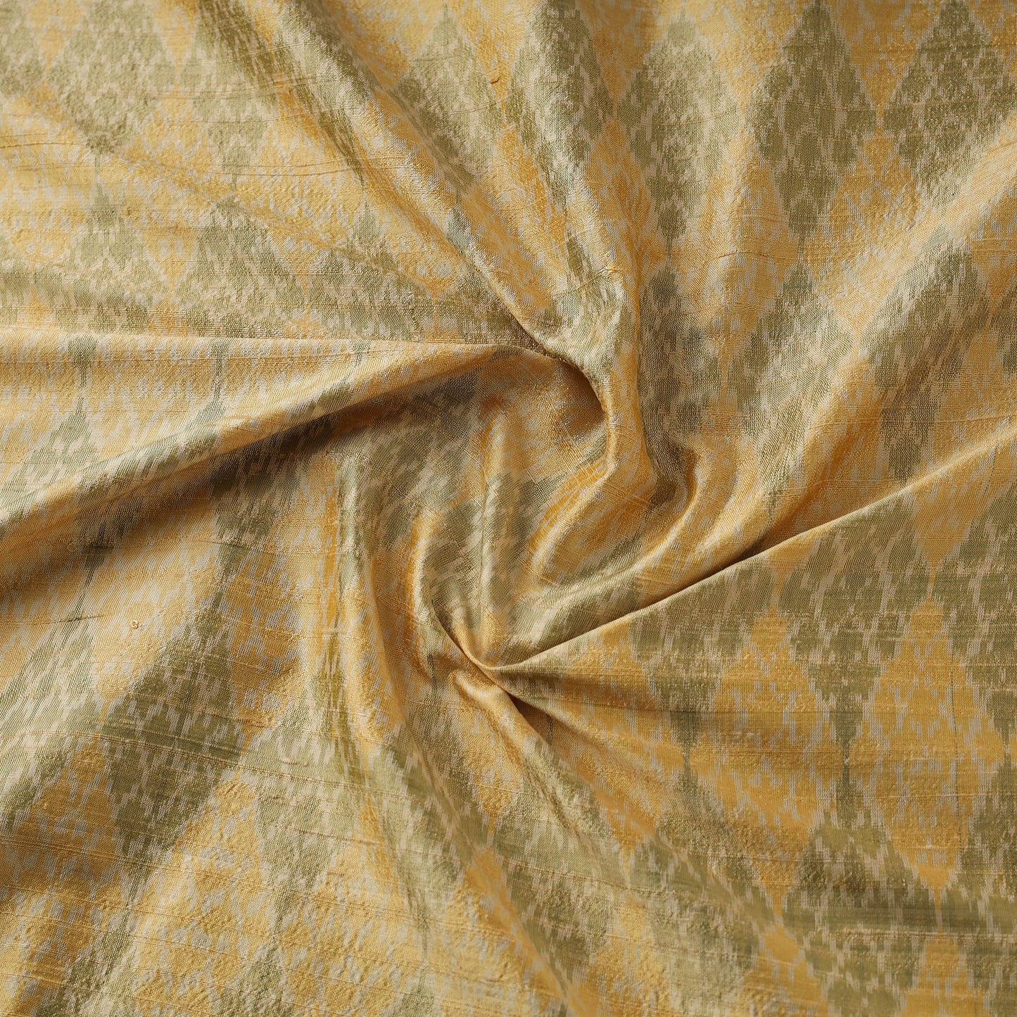 Handloom raw silk pochampally ikat fabric 10 - handcrafted