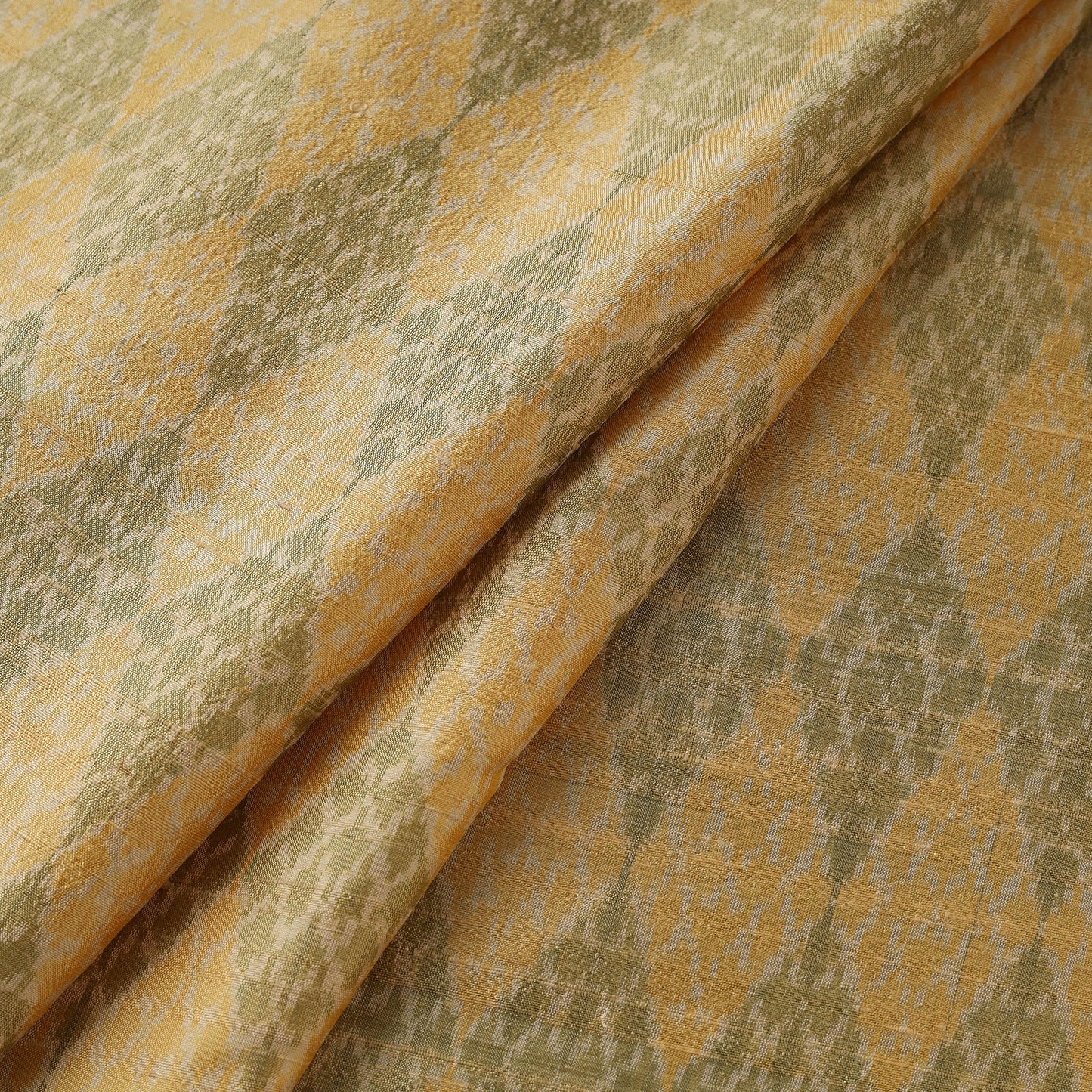 Handloom raw silk pochampally ikat fabric 10 - handcrafted