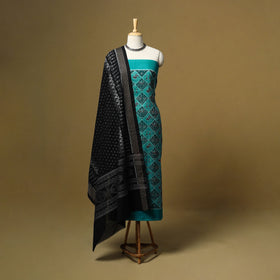 Handloom sambalpuri ikat cotton 3pc unstitched dress