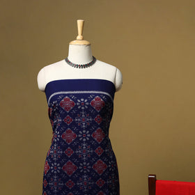 Handloom sambalpuri ikat cotton 3pc unstitched dress