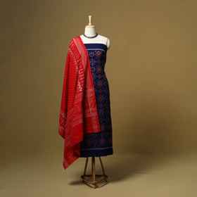 Handloom sambalpuri ikat cotton 3pc unstitched dress