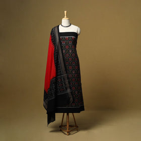 Handloom sambalpuri ikat cotton 3pc unstitched dress