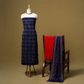 Handloom sambalpuri ikat cotton 3pc unstitched dress