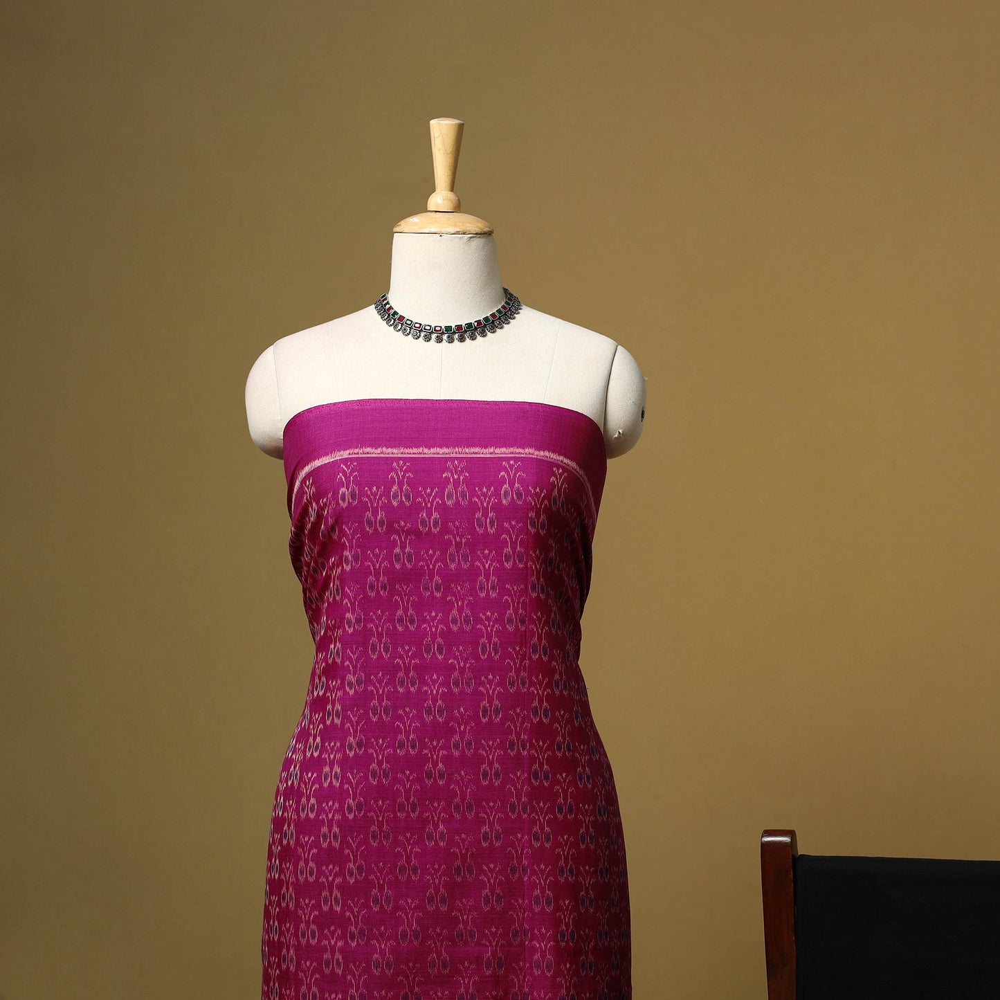 Handloom sambalpuri ikat cotton 3pc unstitched dress