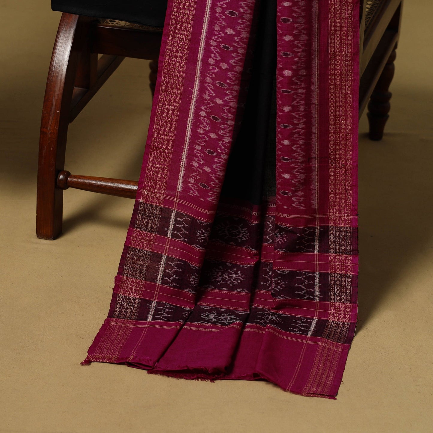 Handloom sambalpuri ikat cotton 3pc unstitched dress