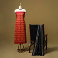 Handloom sambalpuri ikat cotton 3pc unstitched dress