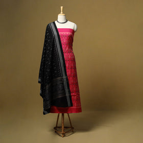 Handloom sambalpuri ikat cotton 3pc unstitched dress