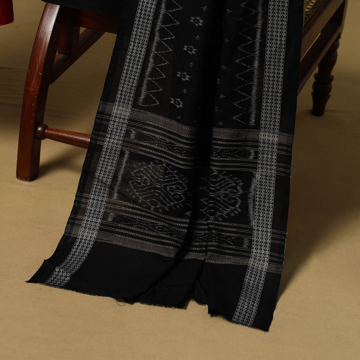 Handloom sambalpuri ikat cotton 3pc unstitched dress