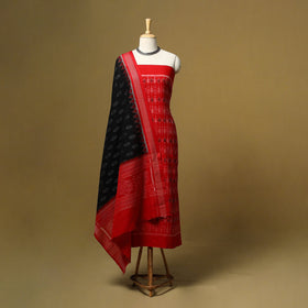 Handloom sambalpuri ikat cotton 3pc unstitched dress