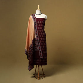 Handloom sambalpuri ikat cotton 3pc unstitched dress