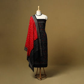 Handloom sambalpuri ikat cotton 3pc unstitched dress